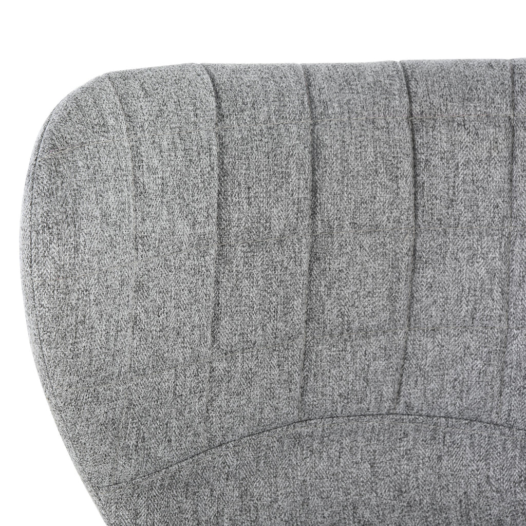 Lot de 2 Tabourets de Bar Design Contemporain Hauteur d'assise réglable 59-81 cm pivotant 360° Lin Gris